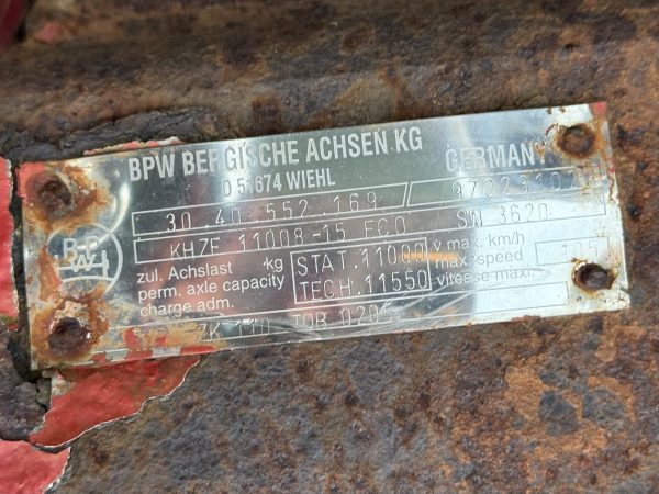Trailer axle KHZF 11008-15 ECO - Image 2
