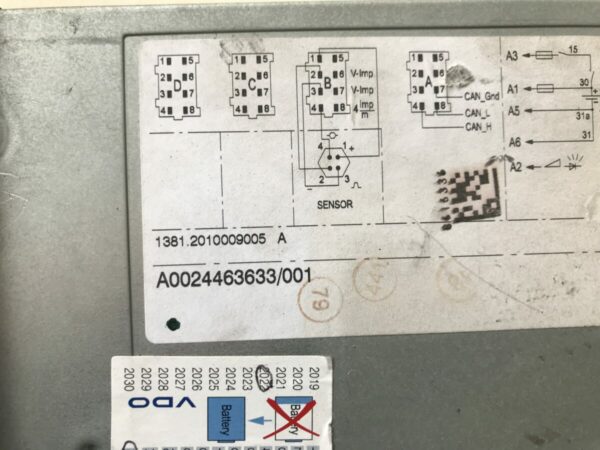 Mercedes-Benz tachograph 1381 - Image 2
