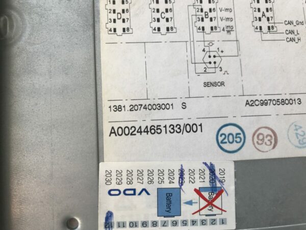 Mercedes-Benz tachograph 1381 - Image 2