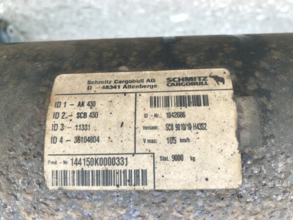 Schmitz axle SCB9010/10 H43S2 - Image 3